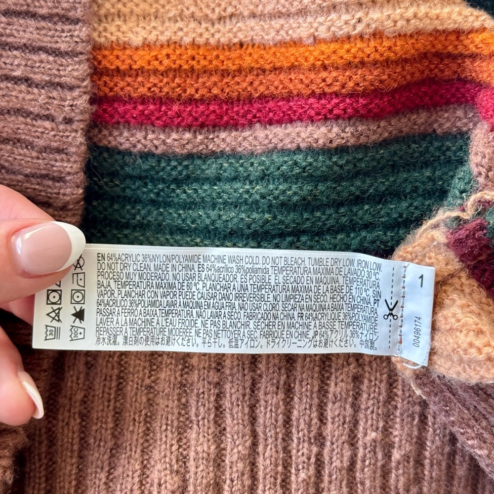 Forever 21 Multicolor Striped V-Neck Sweater Vest - Picture 11 of 13